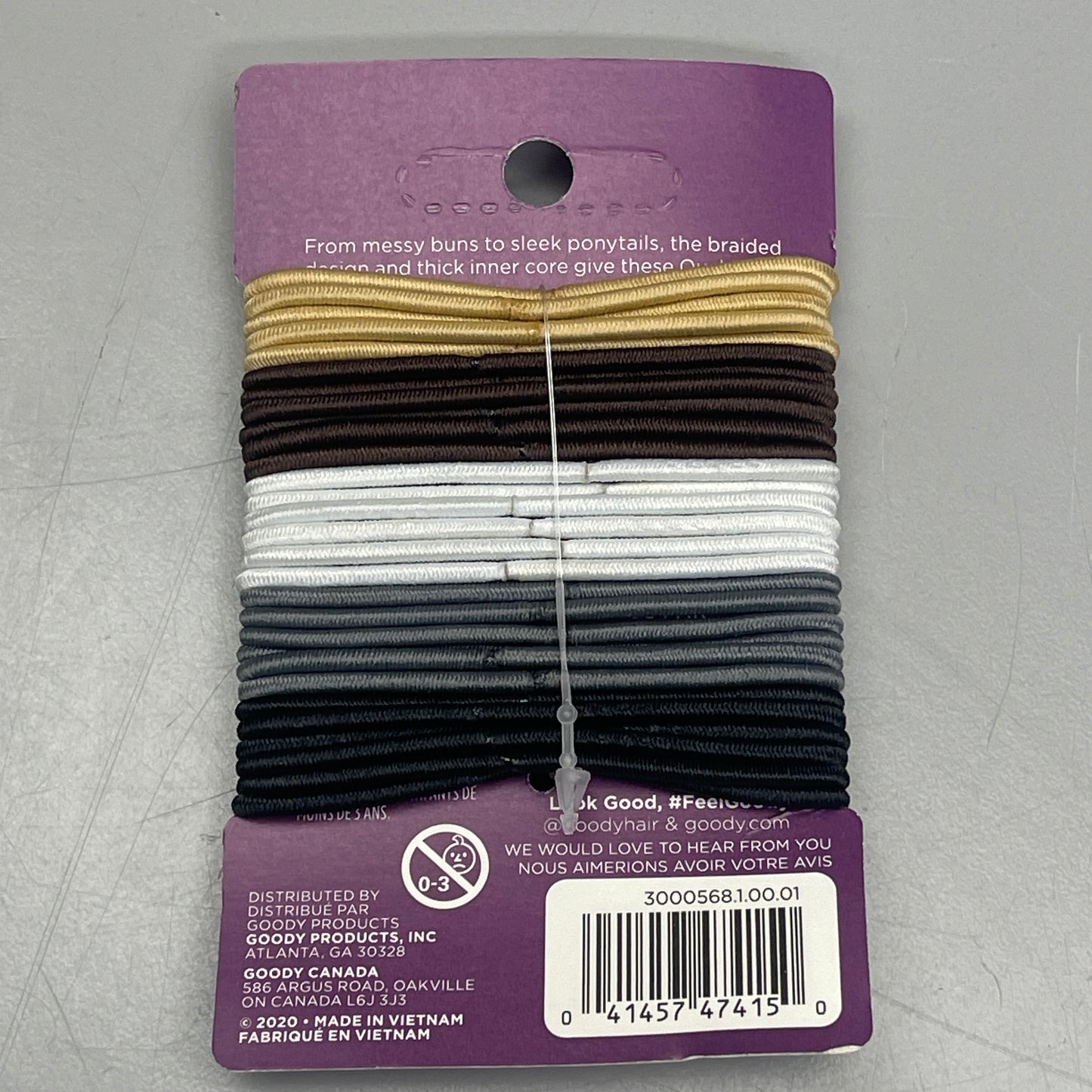 GOODY 3 Sets of 29! Ouchless Damage-Free Hold Elastics Assorted Colors 3000568 (New)