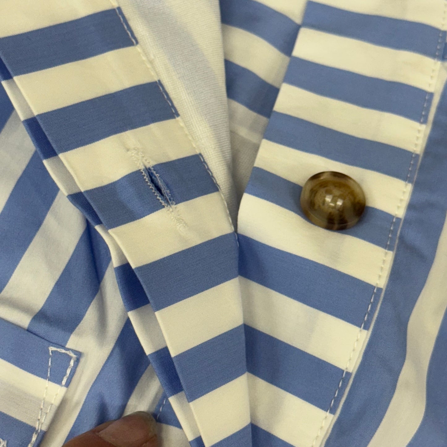 AVARA Emilia Dress Women's SZ L Blue/ White 14706-4