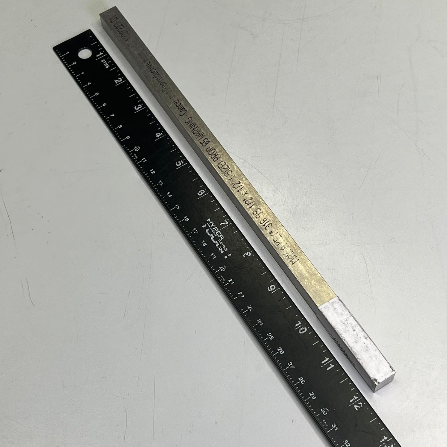 APPROVED VENDOR Key Stock Make A Key 316 Stainless Steel 1/2" X 1/2" 5UE25