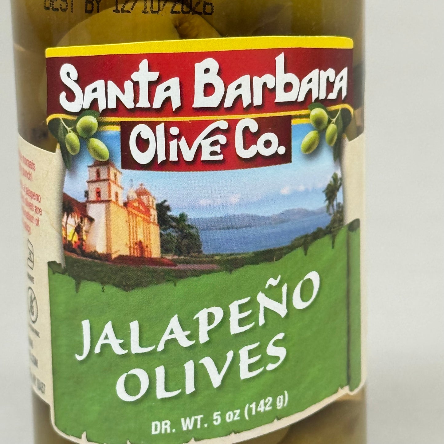 SANTA BARBARA OLIVE CO (6 Pack) Jalapeno Stuffed Olives 8oz Green BB 12/26