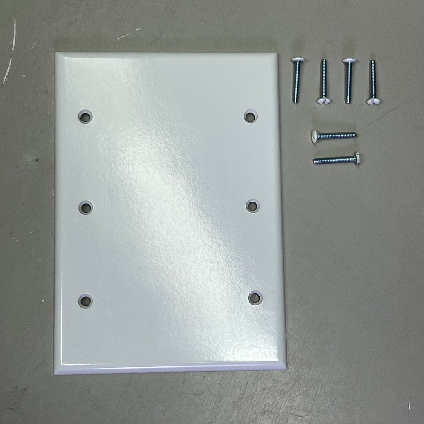 LEVITON (5 PACK) 3 Gang Blank Wall Plate Standard Sz White 88033