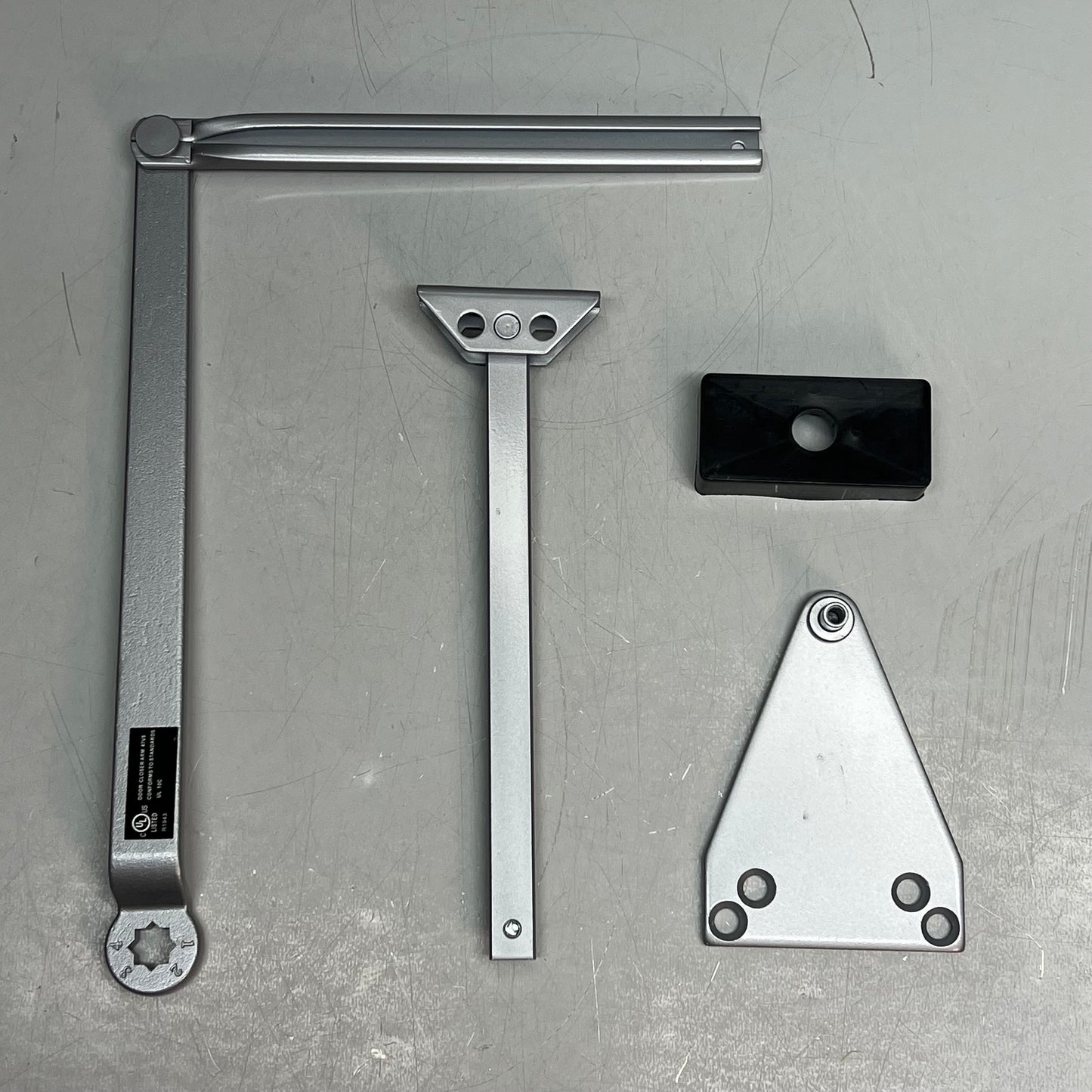 FALCON Gr.1 Door Closer Regular Arm W/ PA Bracket SC81A RW/PA Aluminum 20250218B