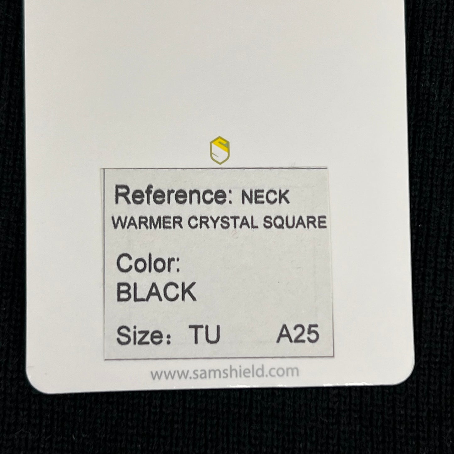 SAMSHIELD Equestrian Neck Warmer Women's Crystal Square One Size Fits All Black