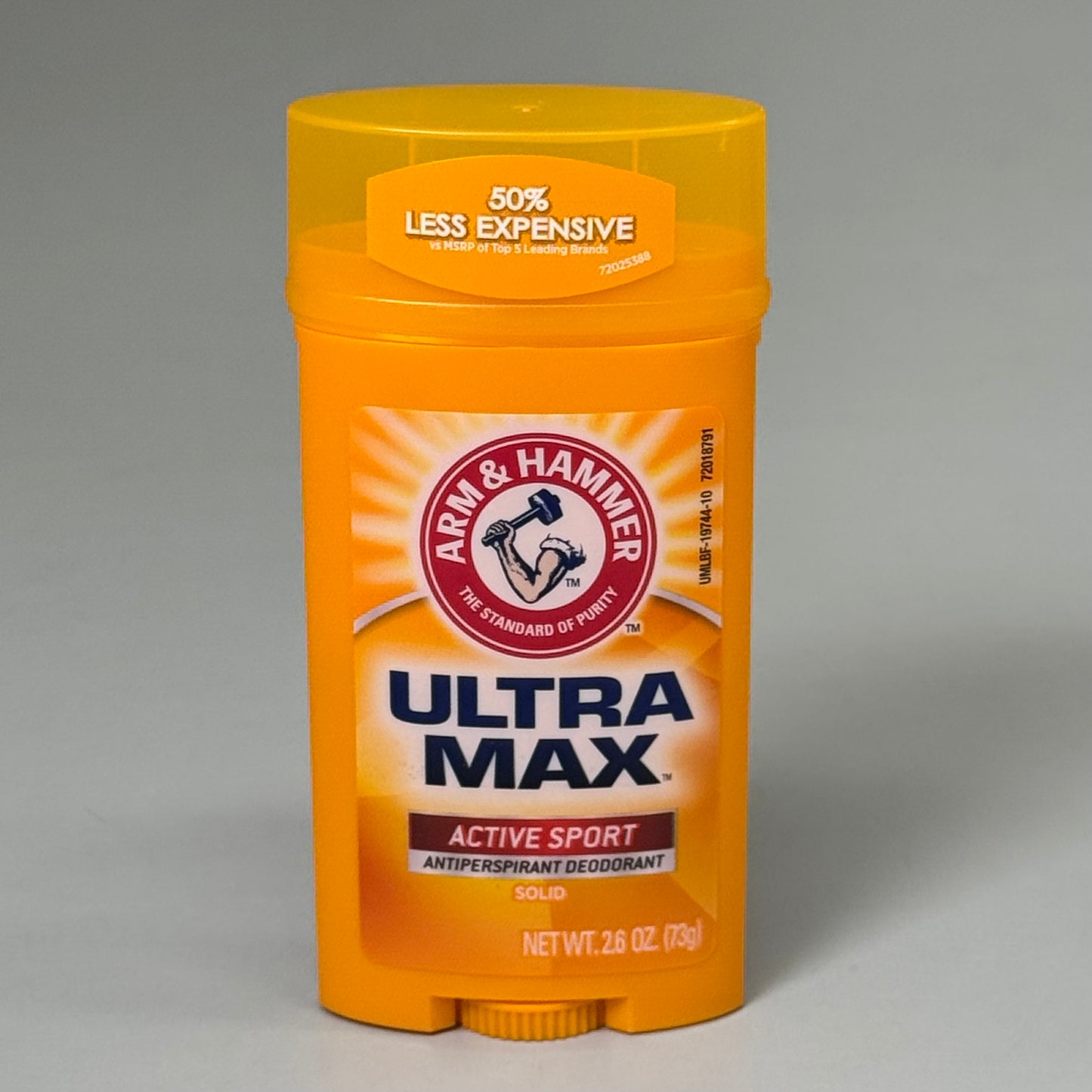 ZA@ ARM & HAMMER (2 PACK) Active Sport Antiperspirant Deodorant Aluminum 2.6 oz BB 06/26