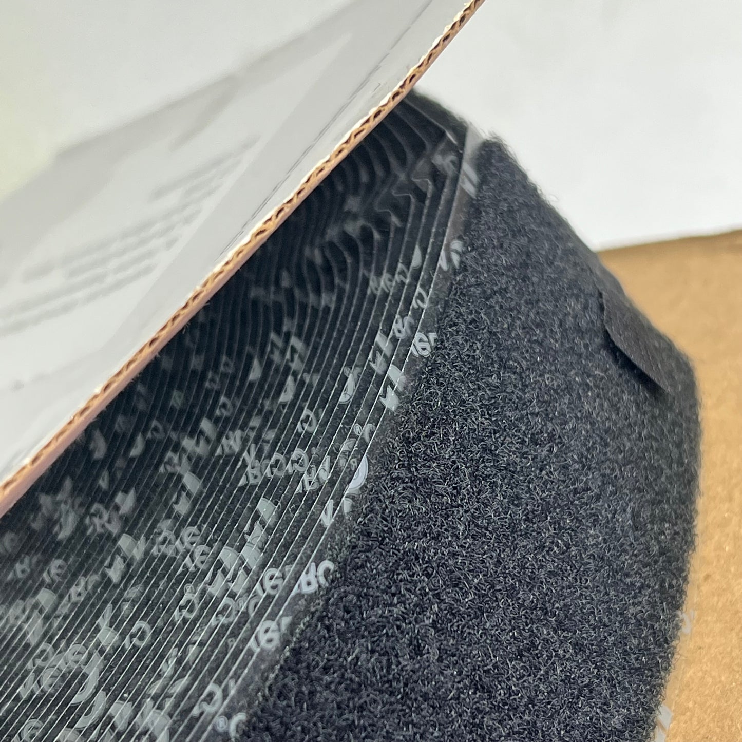 Hook & Closure Plush Textile Tape With Adhesive 100% Nylon 50.8mm x 22.9m Black 125259