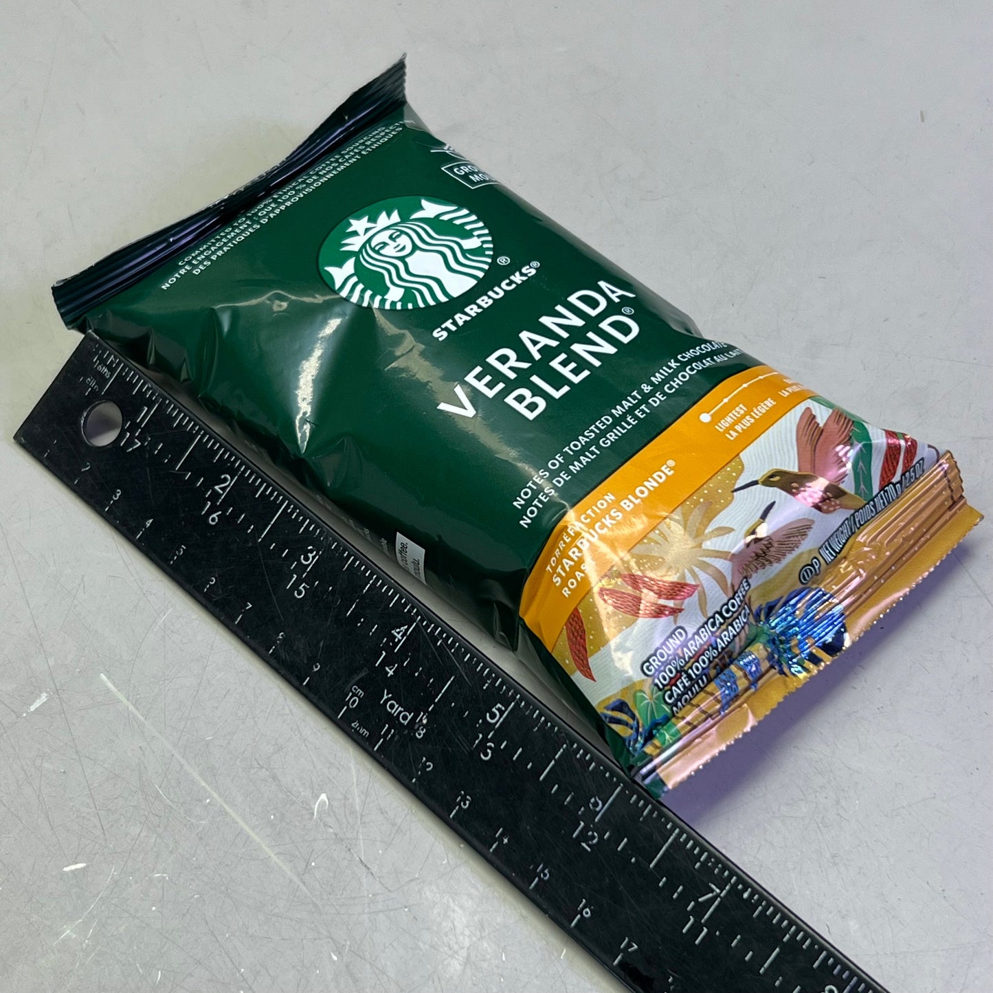 ZA@ STARBUCKS (18 PACK) Veranda Blend Ground Coffee, Blonde Roas 2.5 oz Green 11137306 BB 12/25 F