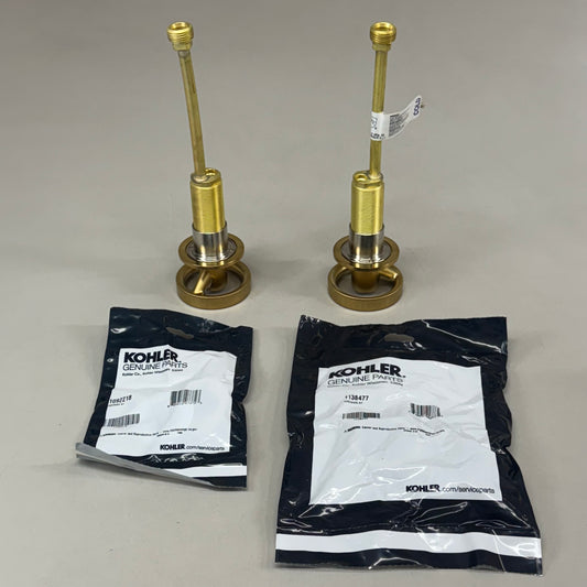 KOHLER Bathroom Sink Handle Set Vibrant Brushed Moderne Brass 77974-9-2MB