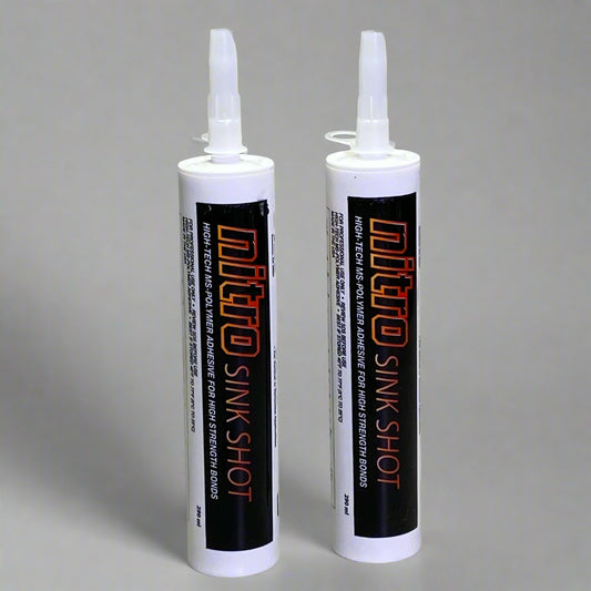 NITRO (2 PACK) Sink Shot High Tech Ms Polymer Adhesive 9.8 oz White 28224TA