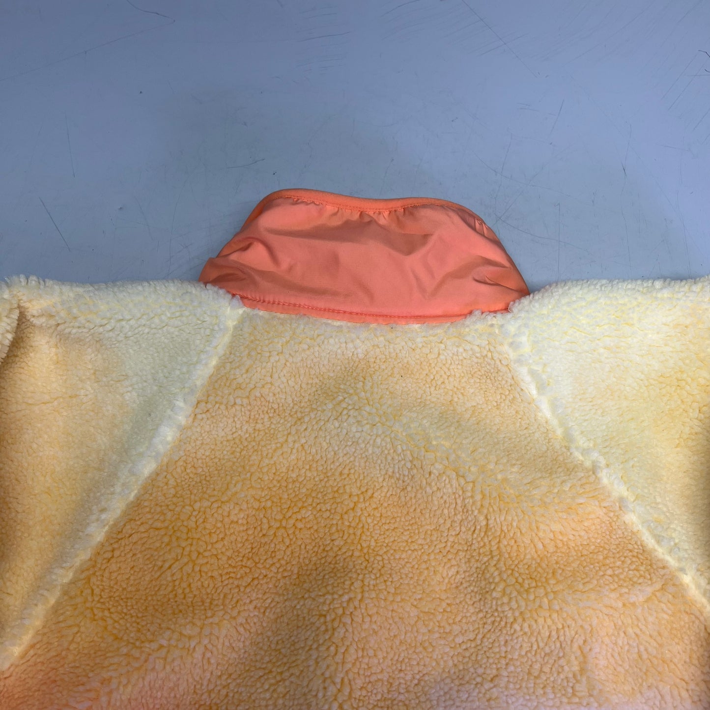 FREE PEOPLE Fluffy Half Button Rocky Ridge Pull Over Women's Sz L Tulip Pink