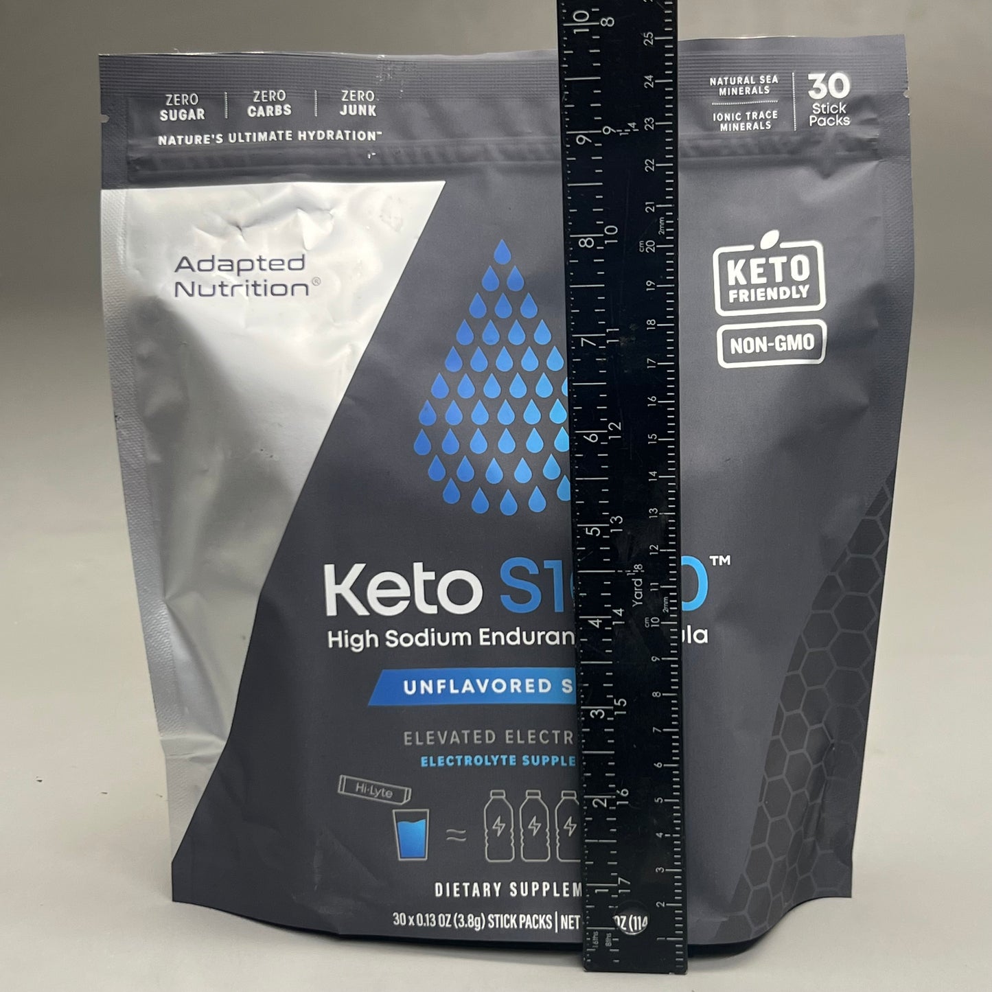 KETO S1000 (30 PACK)  Electrolytes Powder Packets Unflavored Salts 07/25