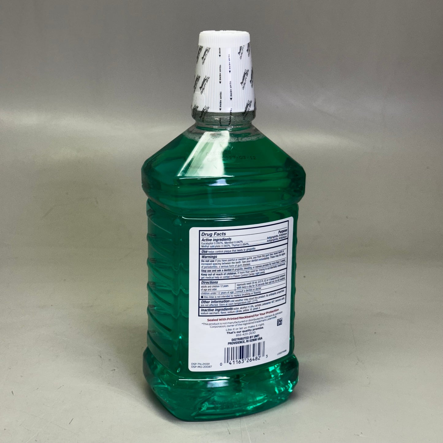 EQUALINE (6 PACK) Antiseptic Mouthrinse Spring Mint 1.5 L/50.7 fl oz BB 03/27