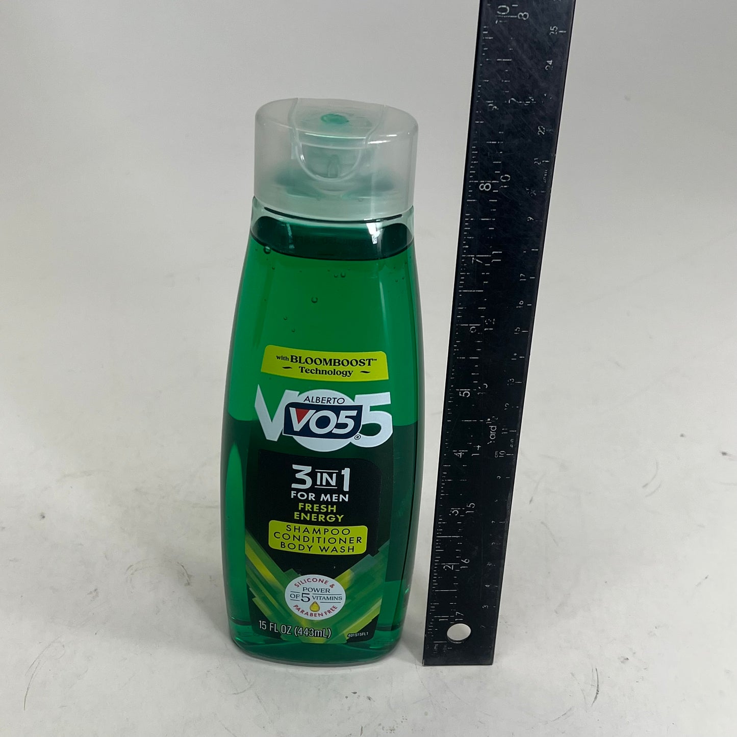 ZA@ VO5 (3 PACK) 3 In 1 For Men Fresh Energy Shampoo, Conditioner & Body Wash 15 Fl Oz