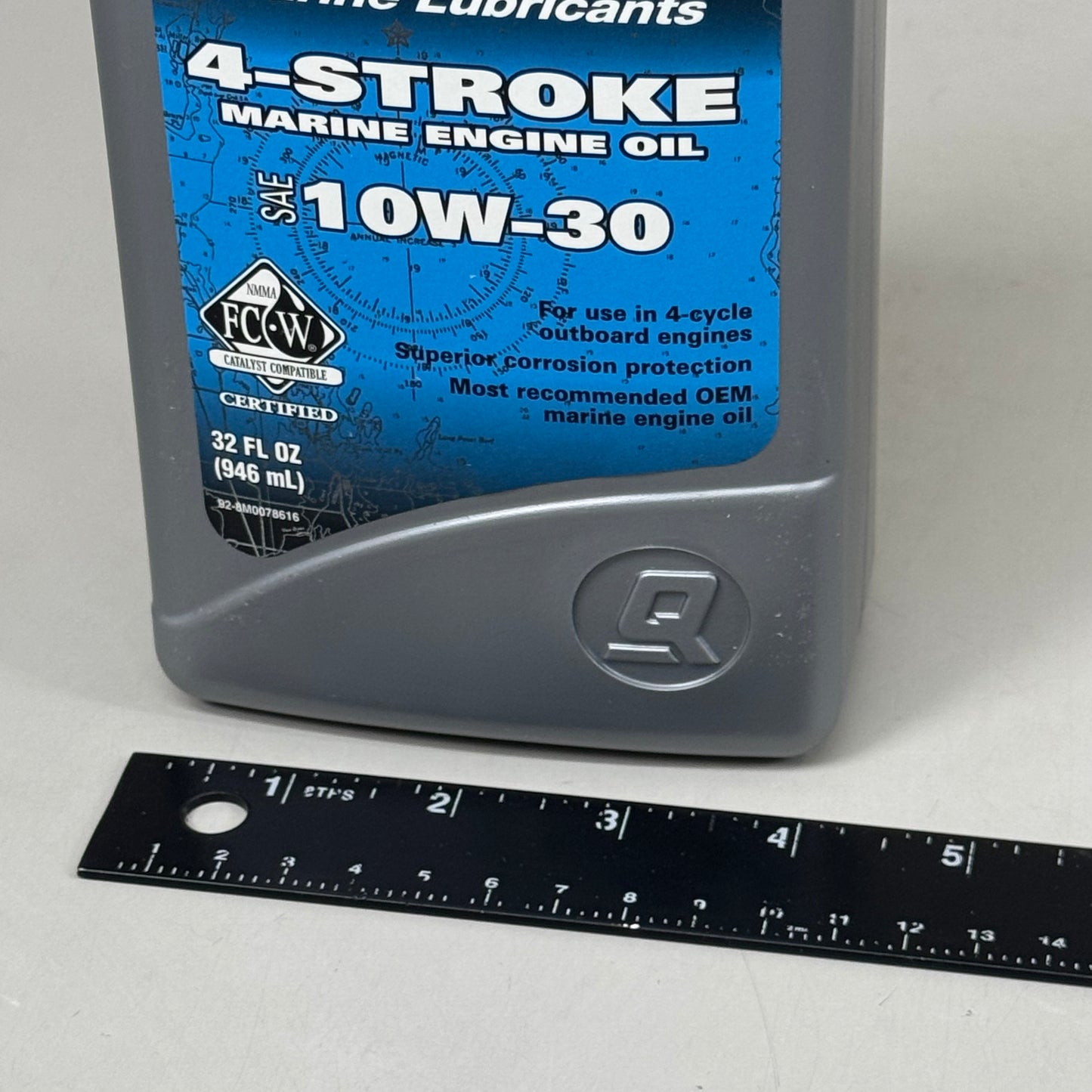 QUICK SILVER (6 PACK) Marine Lubricants 4 Stroke SAE 10W-30 32 fl oz 8M0078616