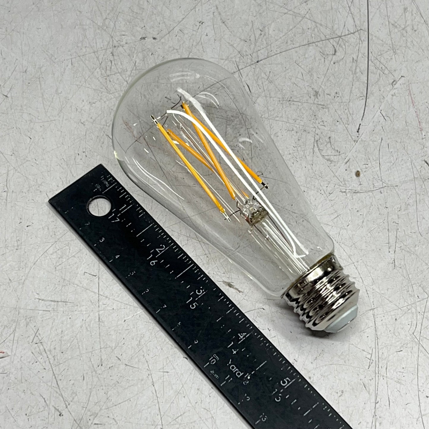 SATCO (6 PACK) Edison Style Bulb 5W LED ST19 2700K Warm White/Clear Glass S21360