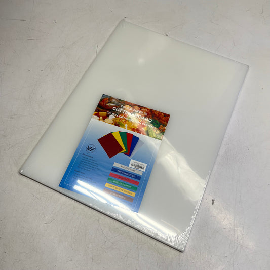 ZA@ CULINARY ESSENTIALS Bakery & Dairy Cutting Board 24"x18" White 8590579 E