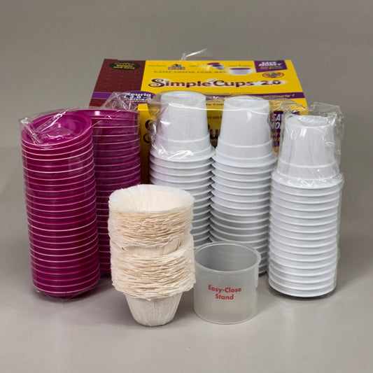 SIMPLE CUPS 2.0 Disposable Reusable Coffee Cups for Brewers For Keurig 50 Cups