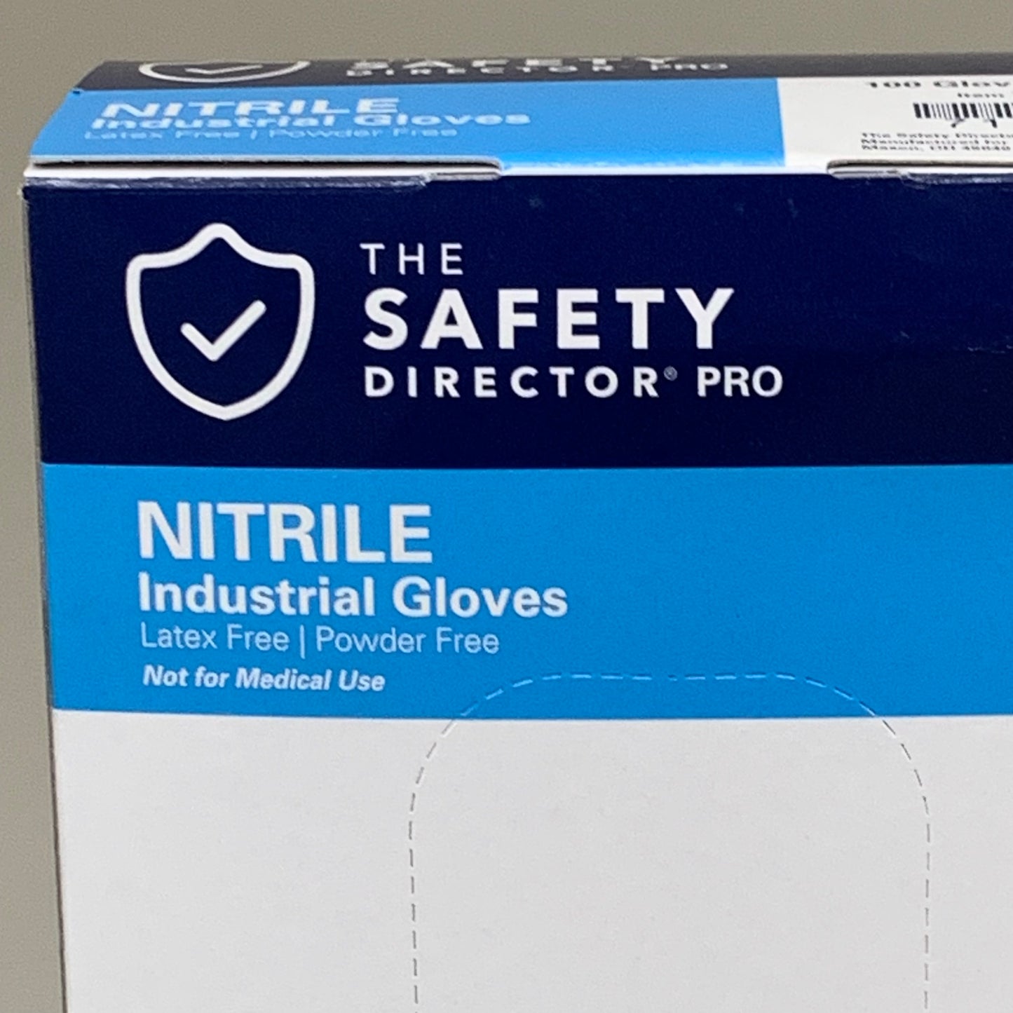 THE SAFTEY DIRECTOR (1000 PACK) Nitrile Industrial Gloves Latex Free Sz L 71154