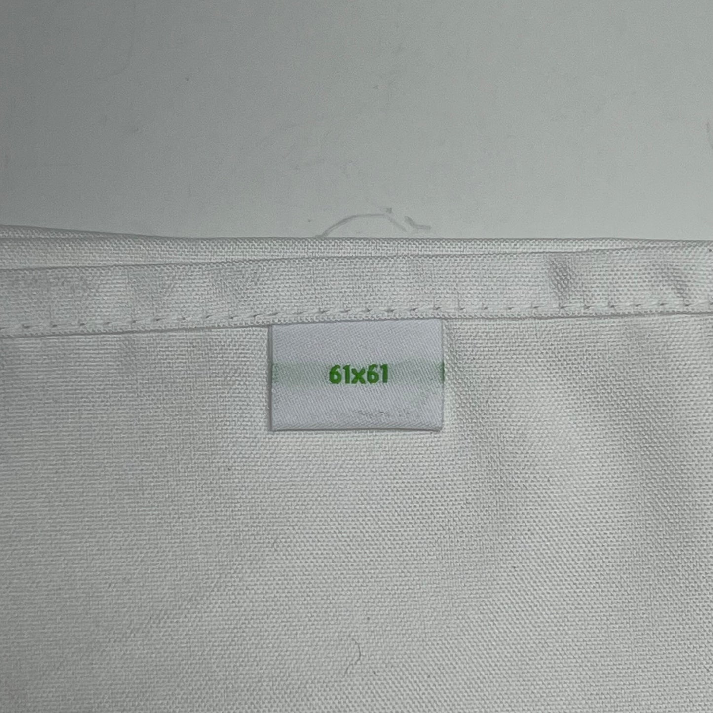 HELLENA FASHION (24 PACK) Washable Polyester Tablecloths 61"x61" White NP0018