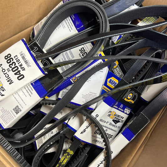 ZA@ NAPA (19.3 POUNDS) Assorted Box of Serpentine / V-Belt Parts Black