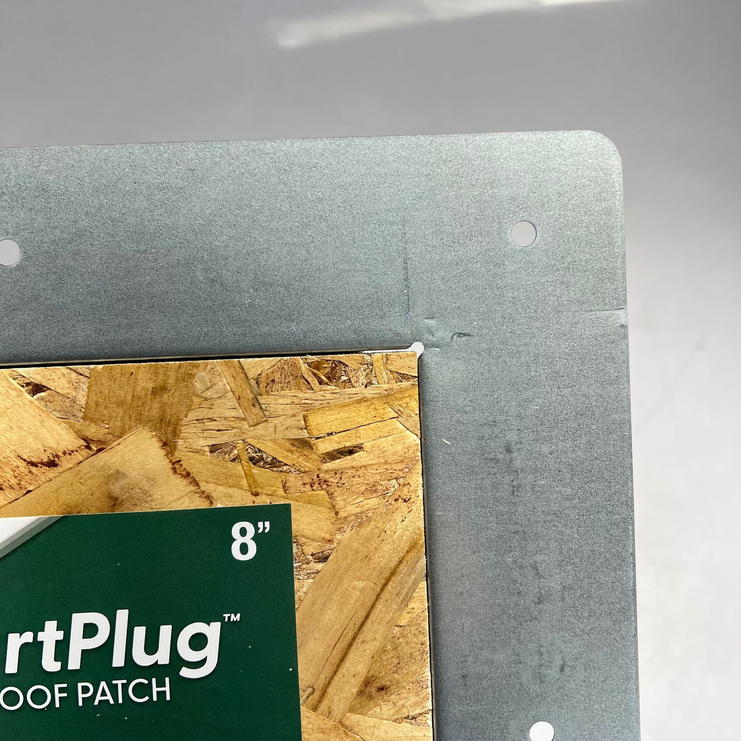 QUARRIX Smart Plug Roof Patch 24 Gauge Galvanized Steel 8" 7/16" Thick 990088