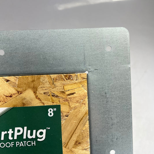 QUARRIX Smart Plug Roof Patch 24 Gauge Galvanized Steel 8" 7/16" Thick 990088