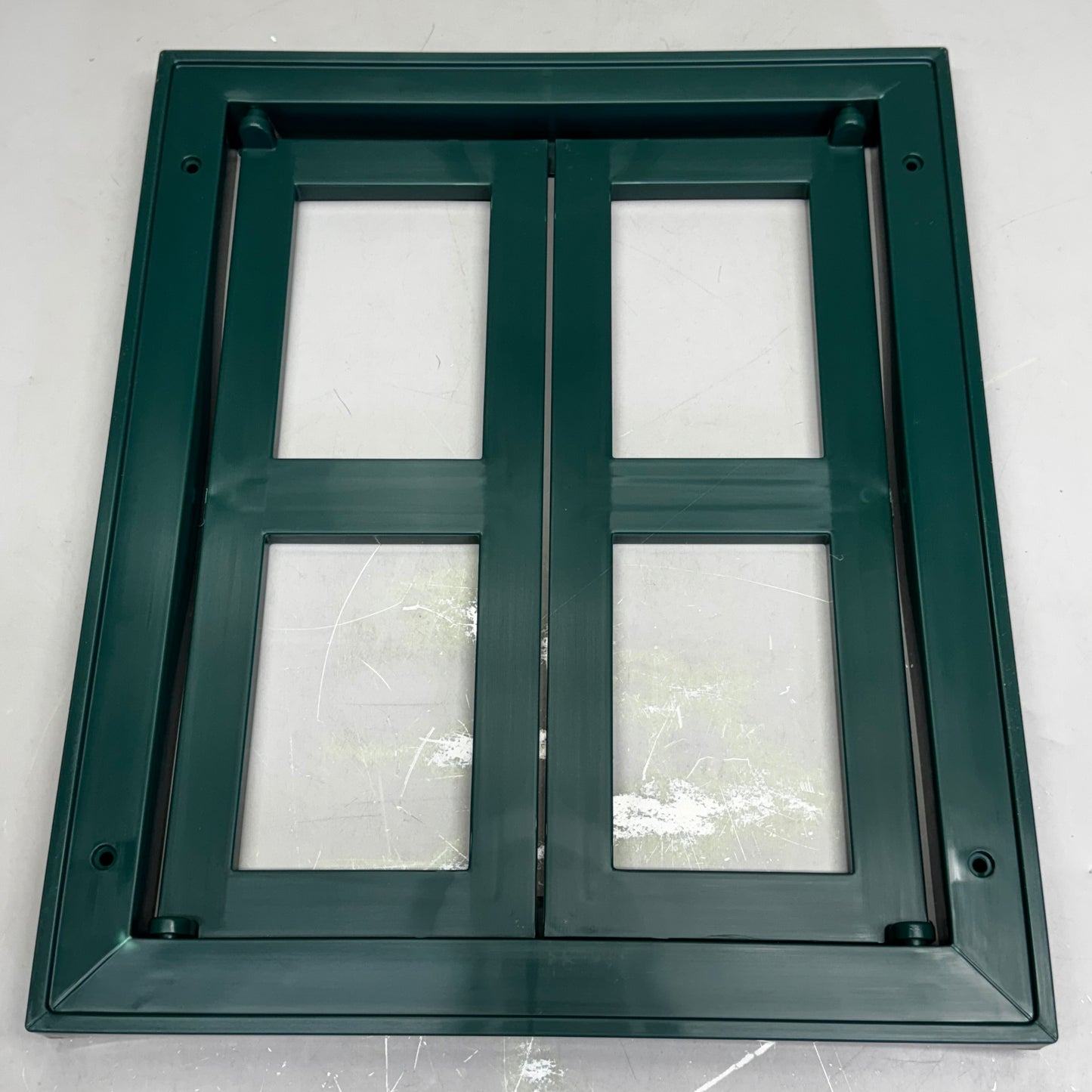 Green Plastic Window Frame 71-5004 Sz 13.5"W x 16"H