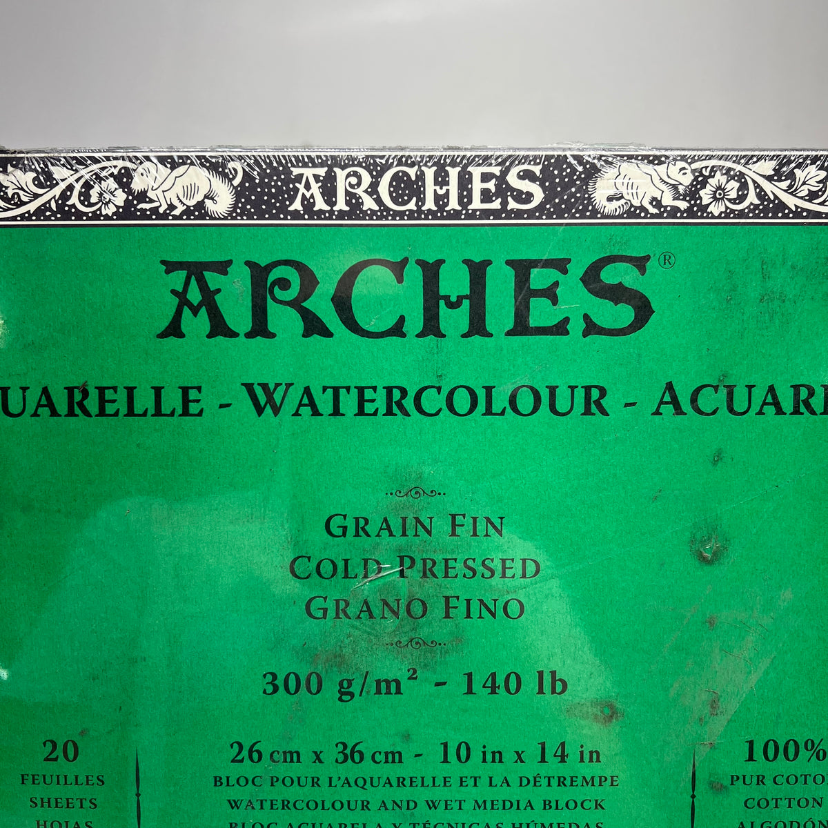ARCHES (2 PACK, 20 SHEETS EACH) Watercolor Block  10" x 14" White  A179061 (As-is)