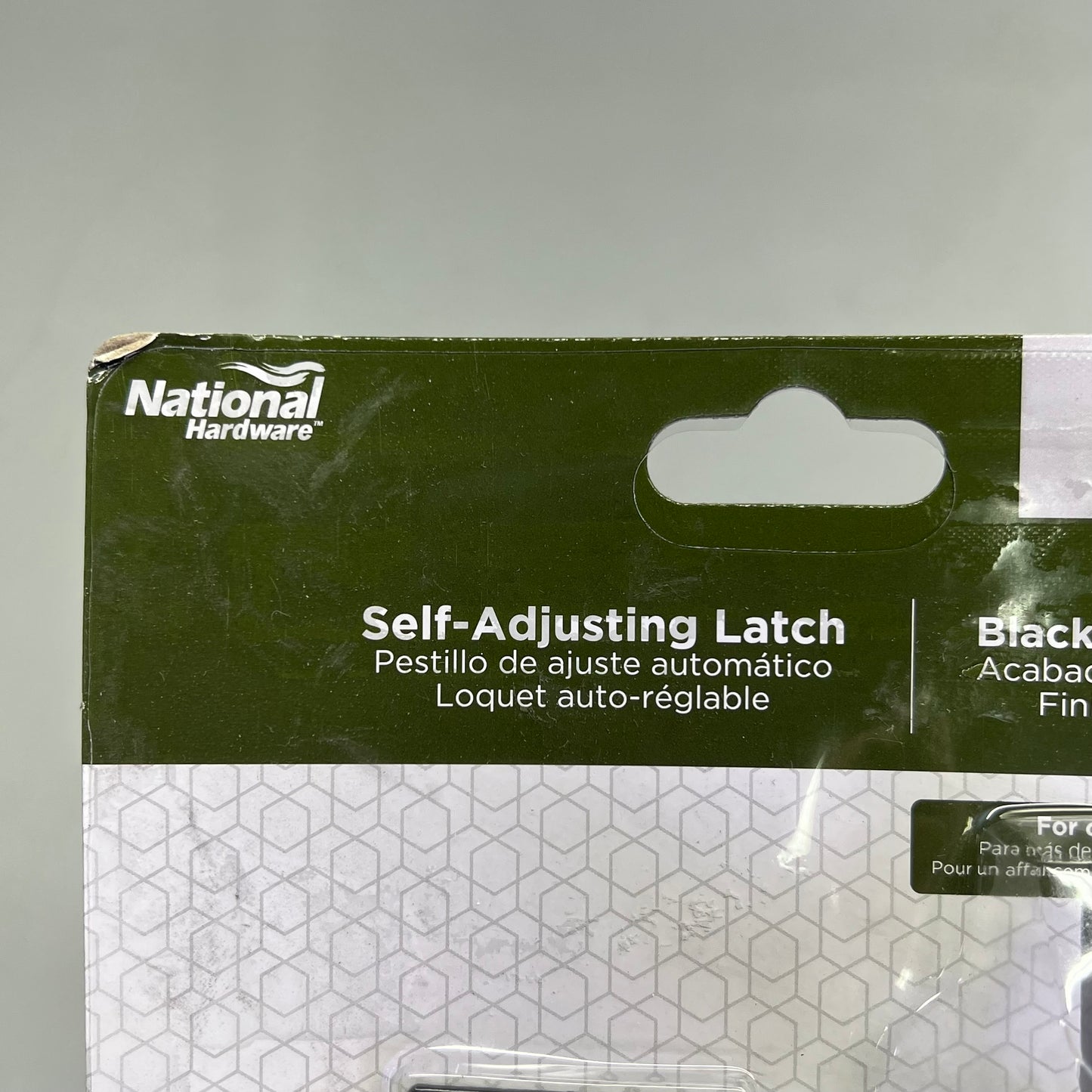 ZA@ NATIONAL HARDWARE (2 PACK) Self Adjusting Gate Latch For Both Left & Right Swinging Gates Black N342-626