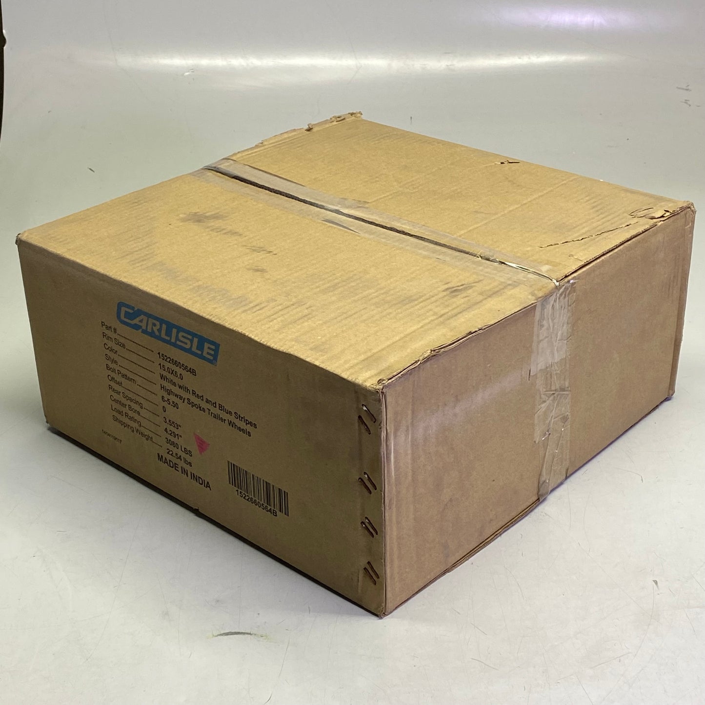 CARLISLE Highway Spoke Trailer Wheel 15" x 6" White 1522660564B