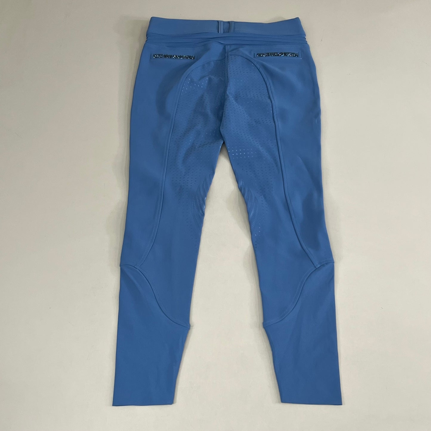 SAMSHIELD Clara Premium Equestrian Pants Women's Sz US 26, UK 8, FR 36 Washed Blue