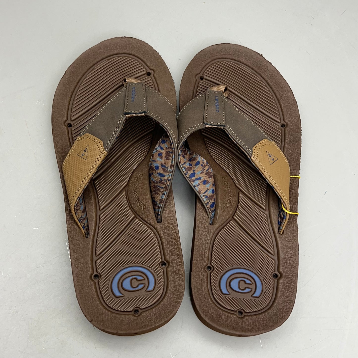 COBIAN Synthetic Suede Draino 3 Sandals  Men's Sz 12, EU 45 Brown HBD23-200-12