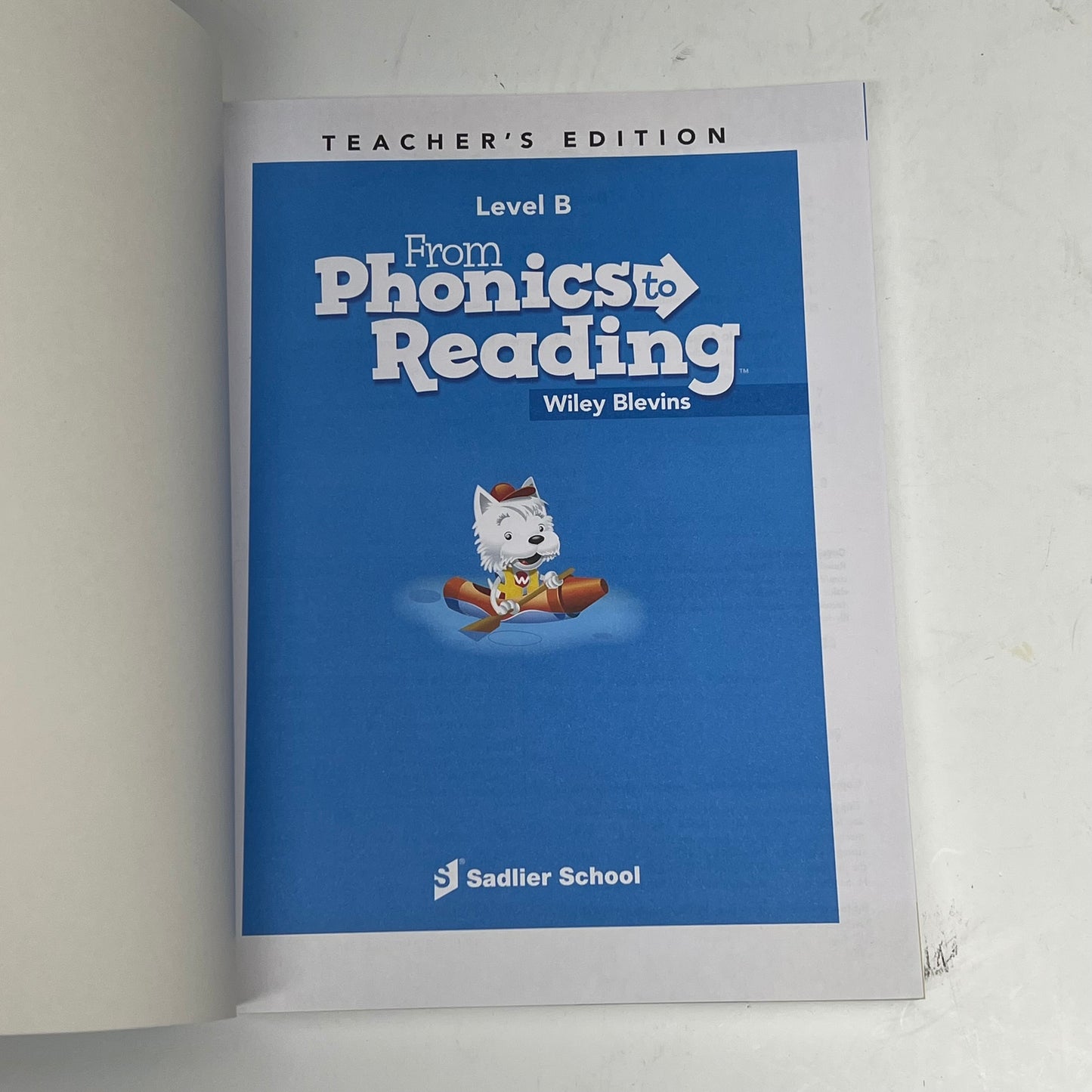 FROM PHONICS TO READING Level B Teachers Edition Wiley Blevins Paperback Book