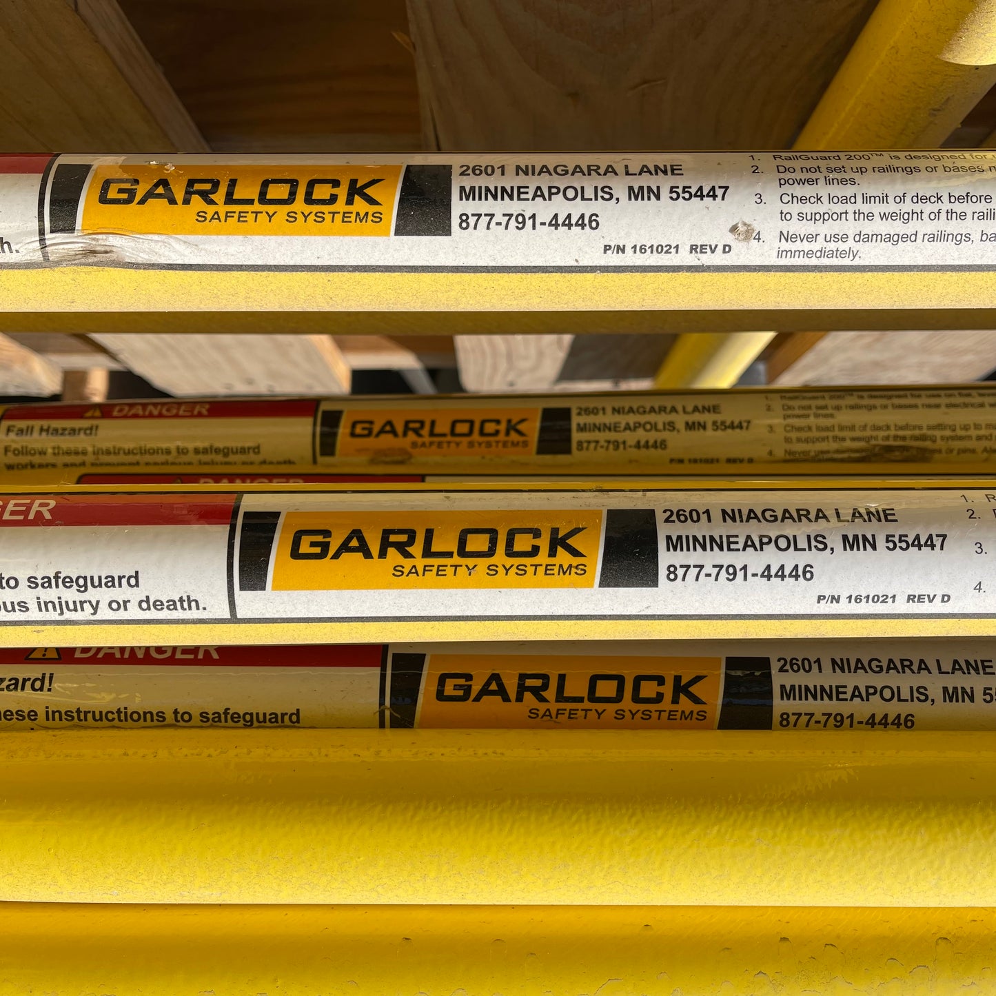 ZA@ Pallet of GARLOCK Yellow Steel Gate & Base (AS-IS)