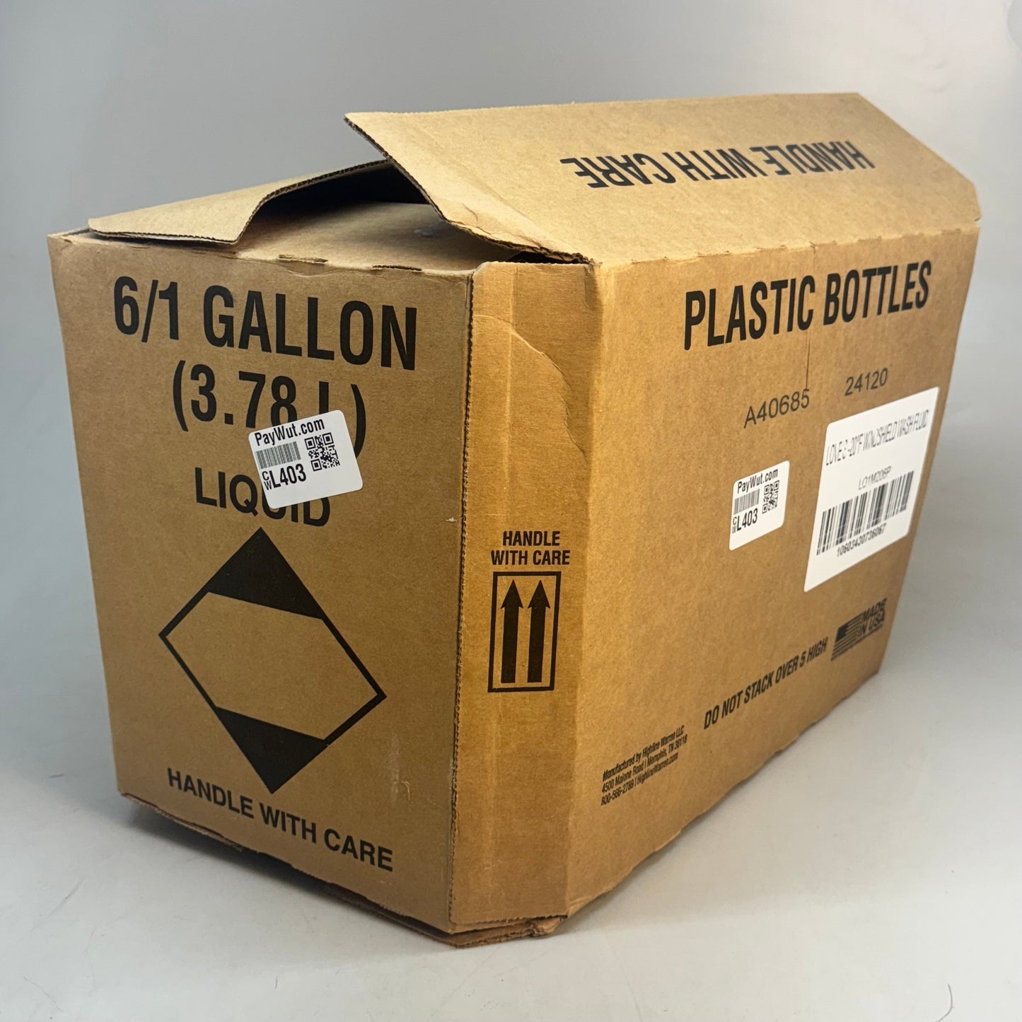 ZA@ LOVES (6 PACK, 1 Gallon Each) Windshield Wash Fluid Blue B