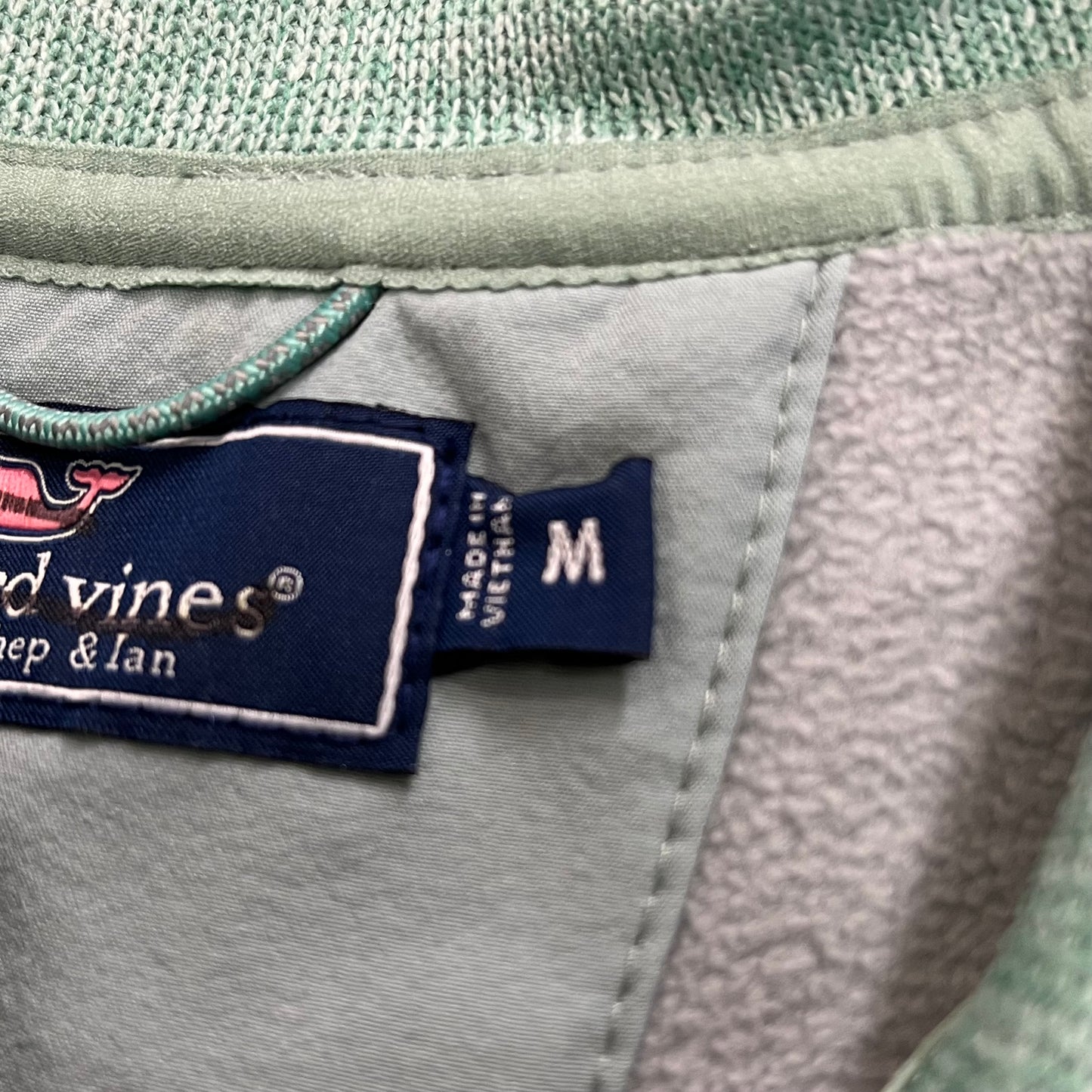 VINEYARD VINES Martha's Vineyard Men's Teal Green Half Zip Pullover Sz-M