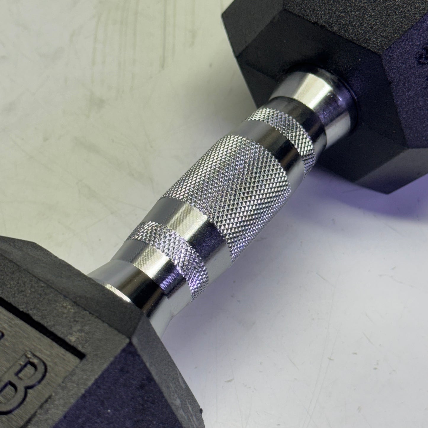 TITAN FITNESS (2 PACK) Black Rubber Coated Hex Dumbbell Single 15lb HEXDBB_15