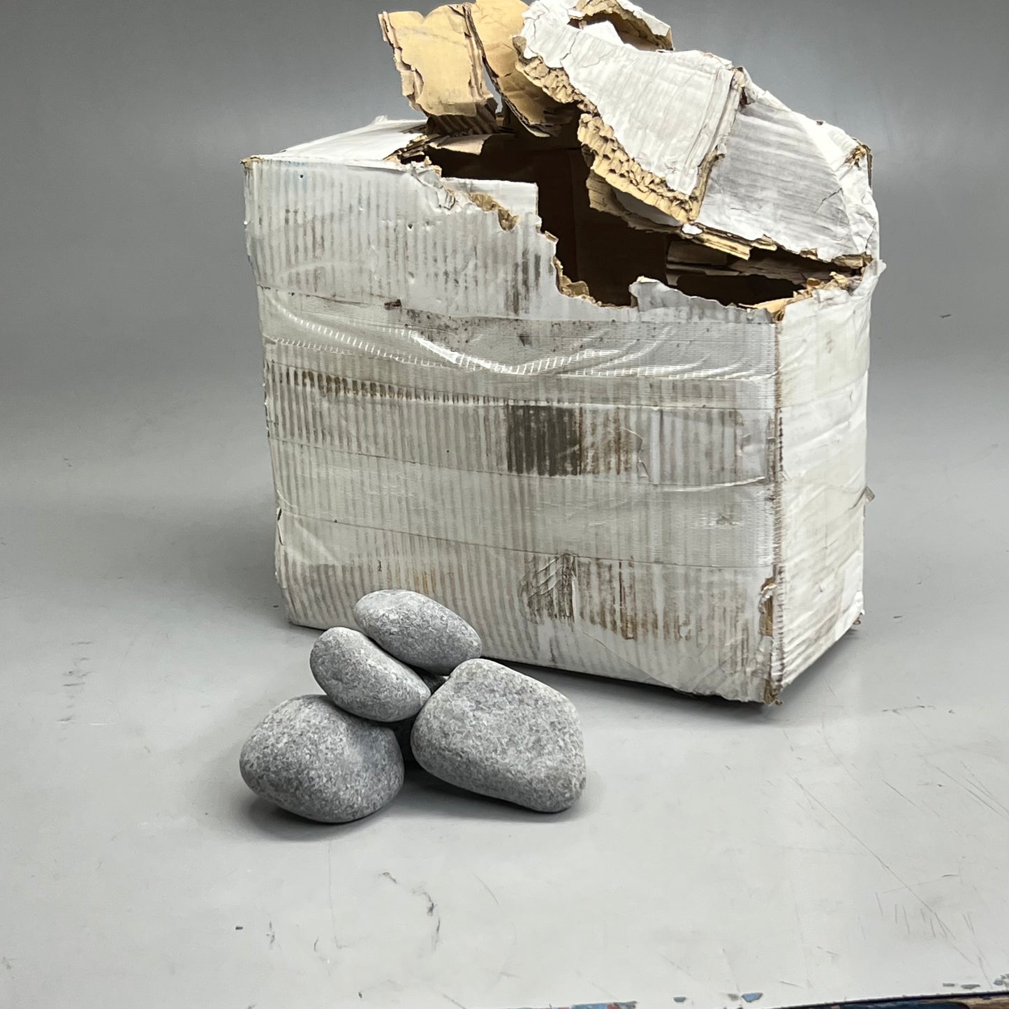 THE SAUNA PLACE Olivine Daibase Sauna Heater Stones 33 lbs Grey