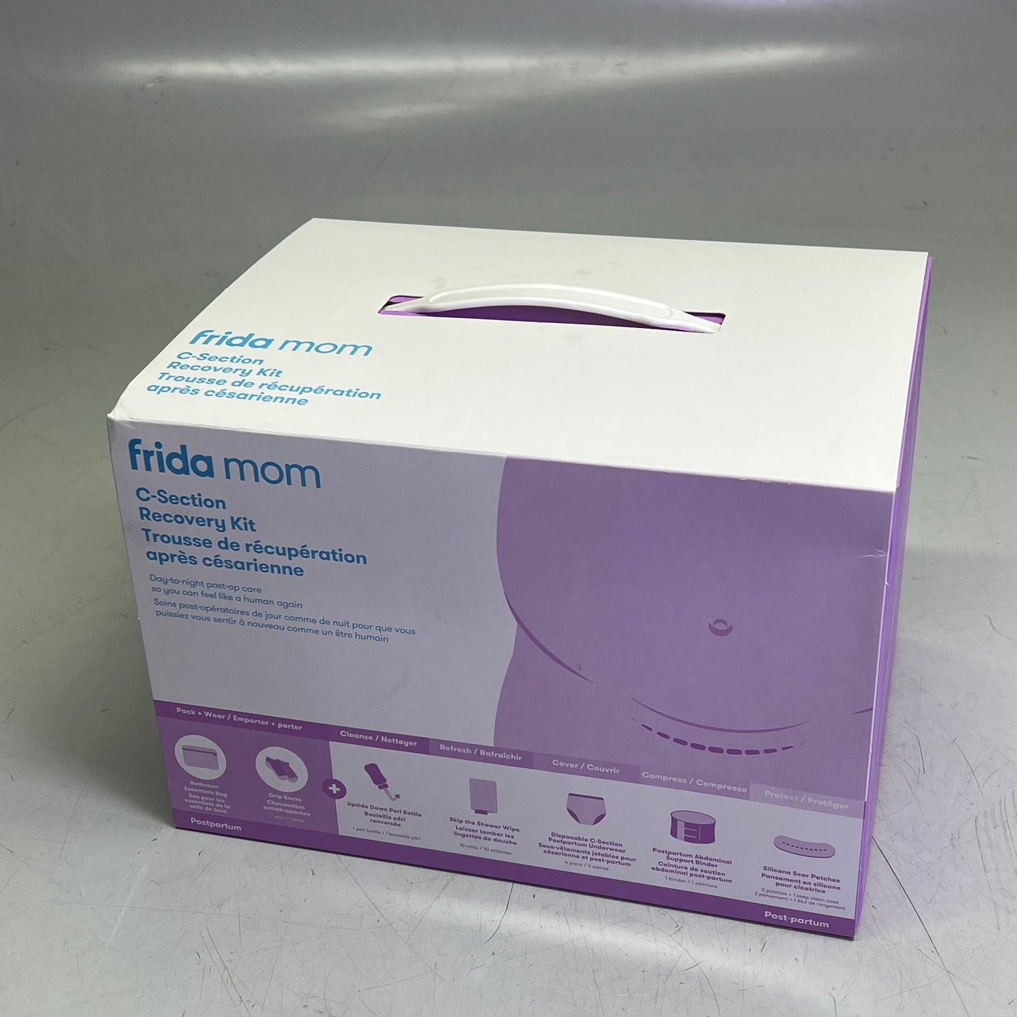 FRIDA MOM (19 PIECE KIT) C-Section Recovery Kit Day To Night Care Grey 773981