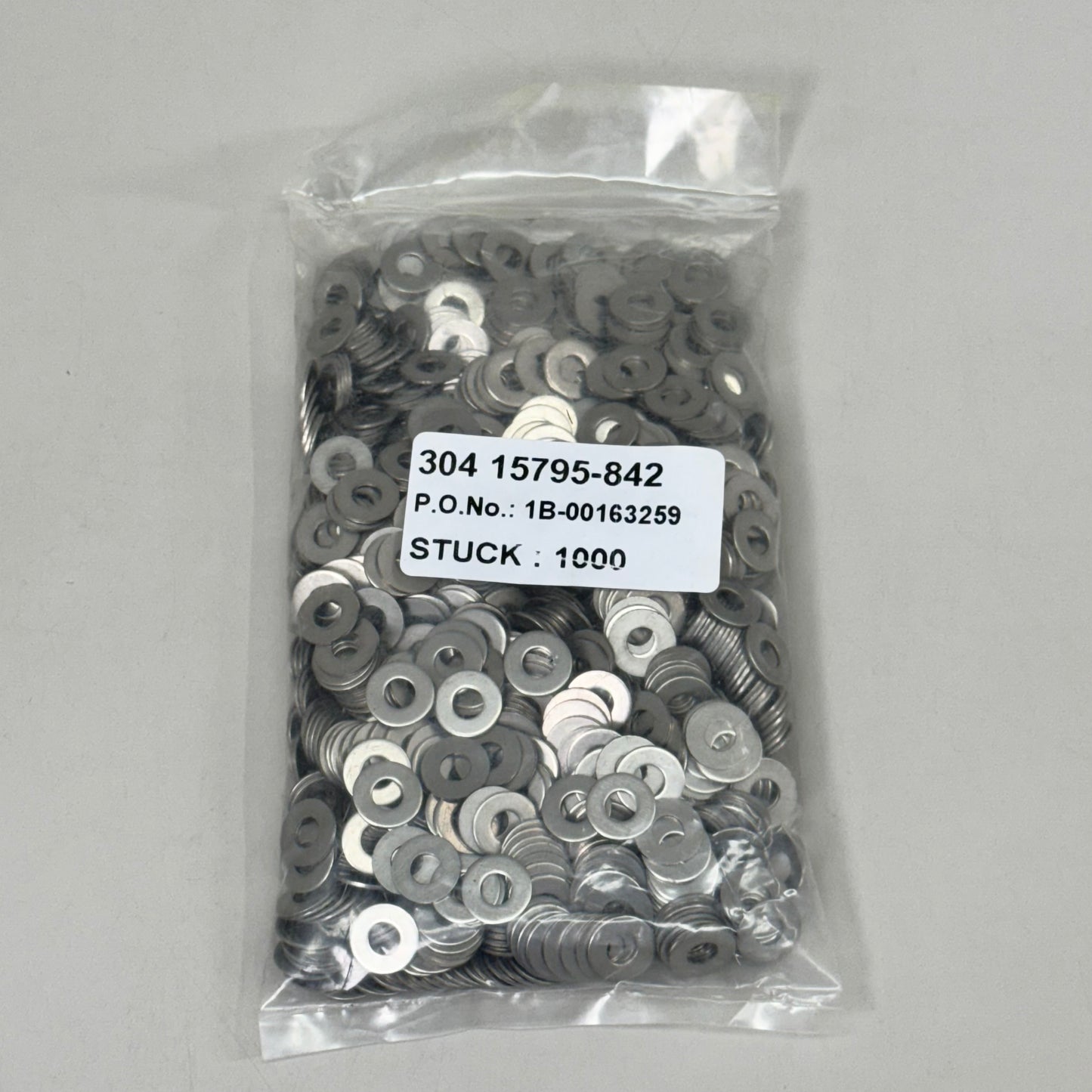 BRIIKKSEN (2000 PACK) 304 Stainless #10 SAE Flat Washer 1/2 OD .050 Thick 18-8SS