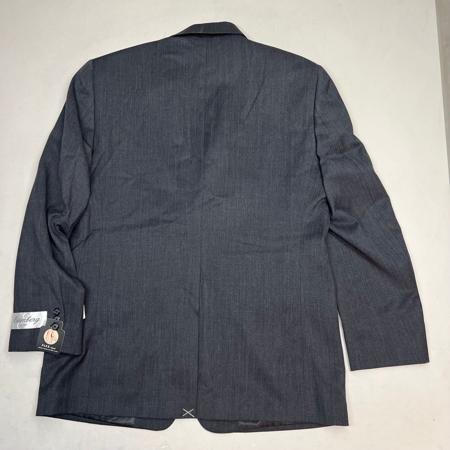 EISENBERG 2 Button Suit Blazer Men's Sz R 42 Grey SCOTT 2BTN CT W001746