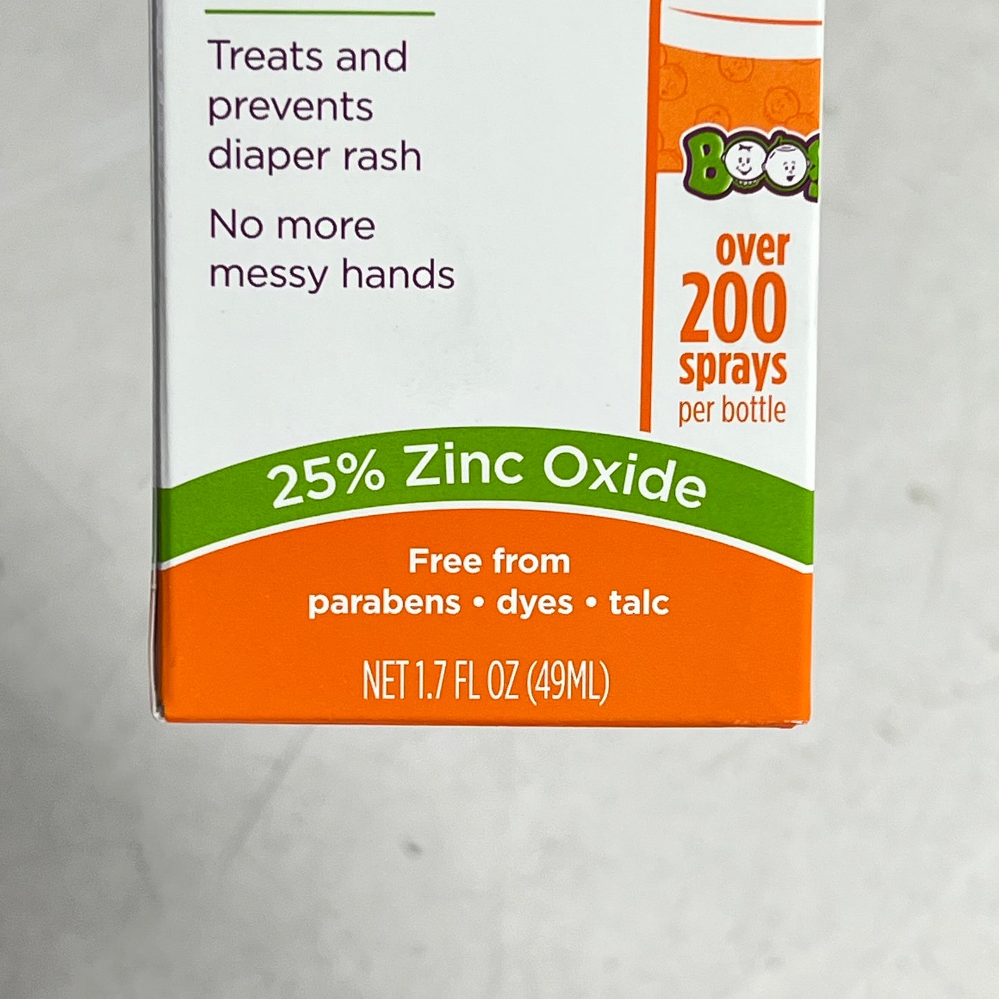 BOOGIE (3 PACK) No-rub Diaper Rash Spray 25% Zinc Oxide 1.7 Fl Oz BB 03/29