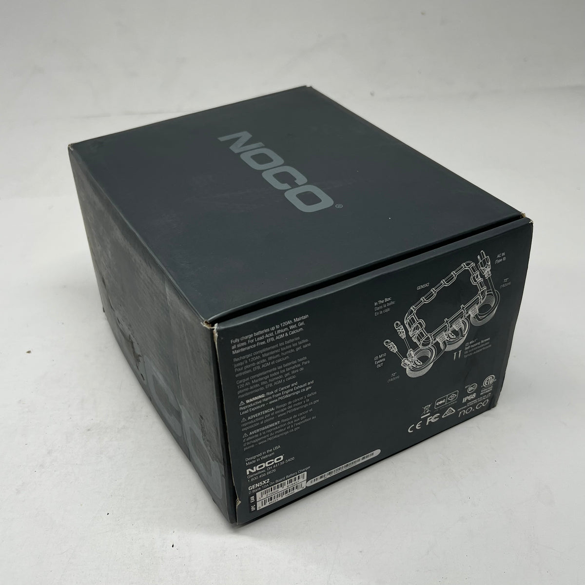 NOCO 2 Bank On Board Battery Charger & Maintainer 10 Amp 12 Volt Black GEN5X2