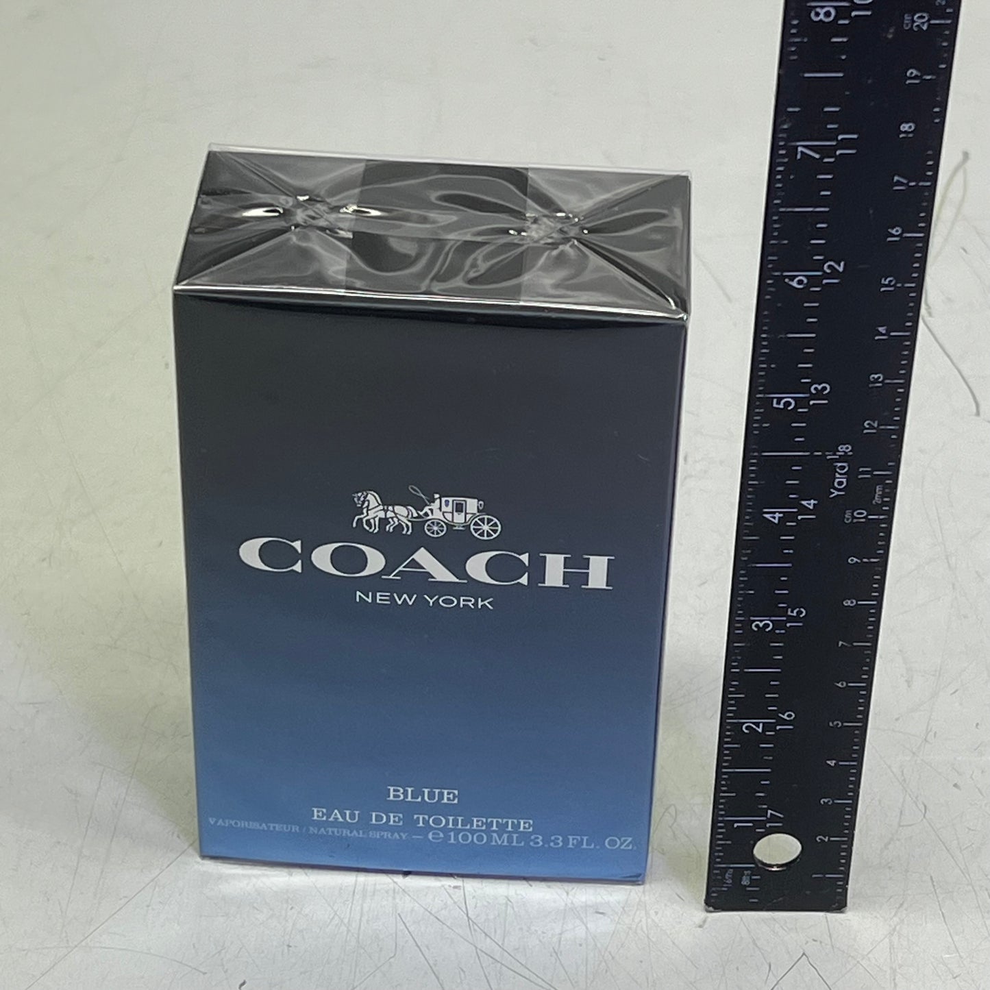 COACH Men's Cologne Blue Eau De Toilette Lime & Absinthe Oils Top Notes 3.3 oz