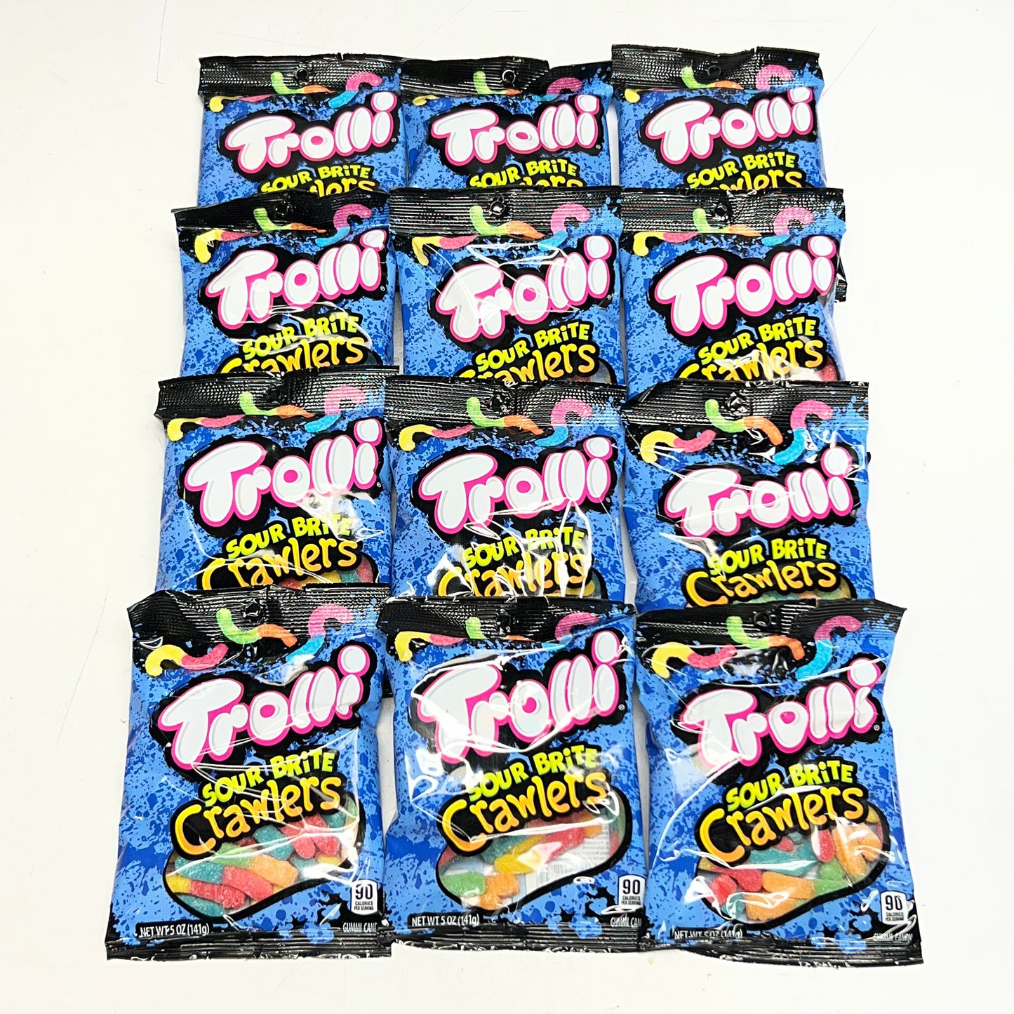 TROLLI (12 PACK) Gummy Candy, Sour Flavor 5 oz Various 03851 BB 04/27
