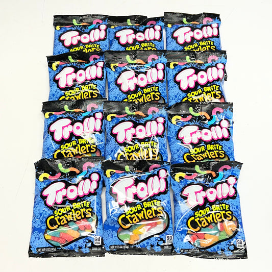 TROLLI (12 PACK) Gummy Candy, Sour Flavor 5 oz Various 03851 BB 04/27