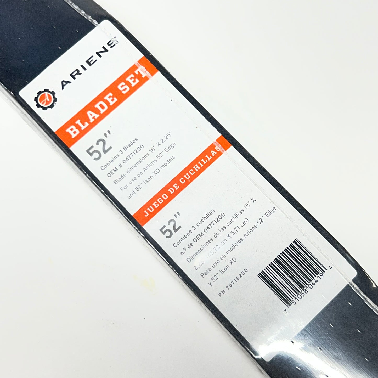 ARIENS OEM (3 PACK) 52" Mower Blade Set 04771200