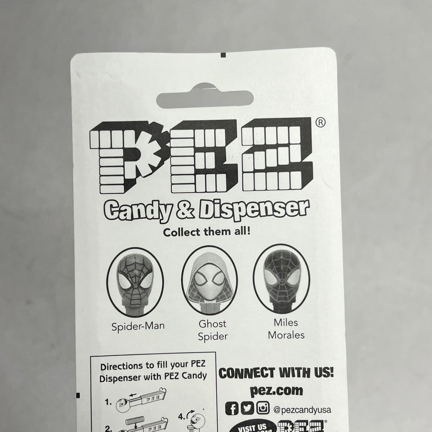 PEZ (12 PACK) Spiderman Charactors Candy Dispensers W/ Candy 079116 BB 01/31