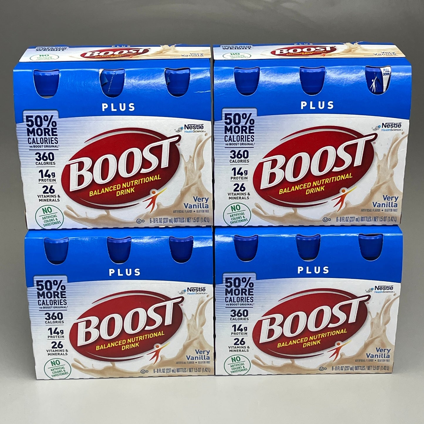 ZA@ BOOST Plus (24 PACK) Very Vanilla Balanced Nutrition Drink 8 fl oz Bottles BB 11/24