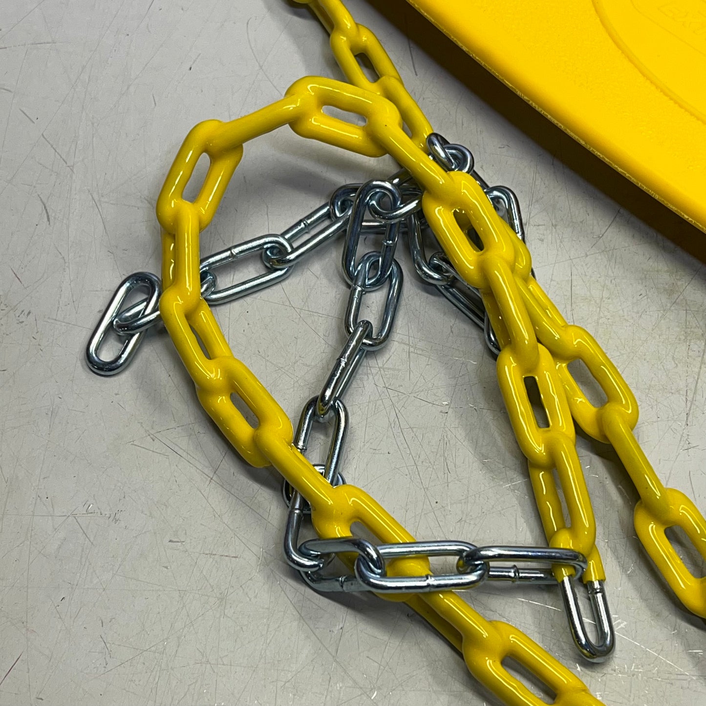 GORILLA (2 PACK) Extreme Duty Belt Swing W/ Coated Chains 26"x6" Yellow & Blue