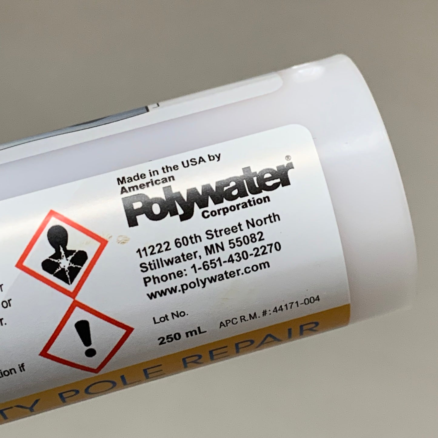 POLYWATER Wood Utility Pole Repair Cartridge On OEM Sealed Bag  250 mL 43551